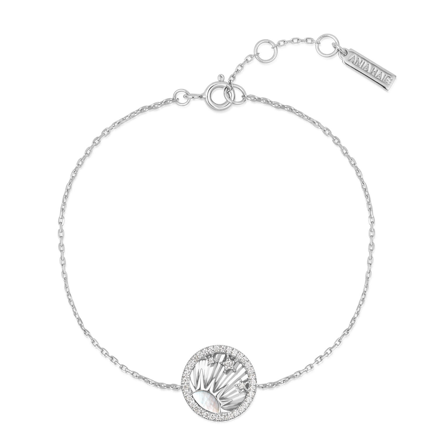  Sunshine Chaser - Zilver / Gerodineerd - Zirkonia - 18,5cm